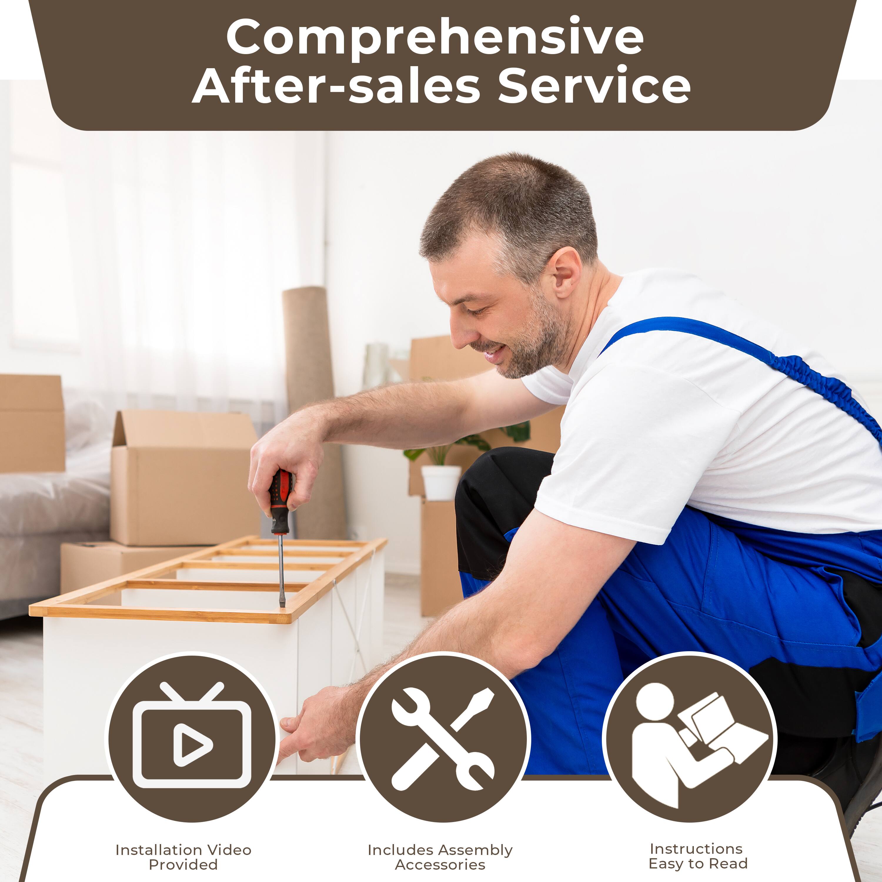 Alt View 8. MSOOB - Wooden Storage Cabinet, Freestanding Floor Cabinet Nightstands with 2 Drawers for Living Room - White.