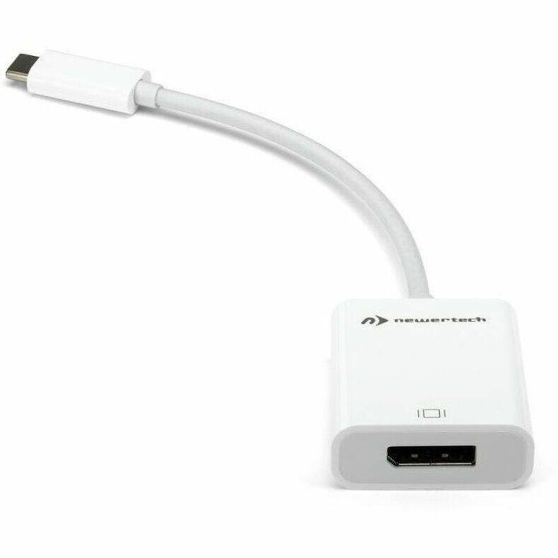 Alt View 3. NewerTech - NewerTech USB-C to DisplayPort 8K Display Adapter - 1 x DisplayPort Digital Audio/Video - Female - 1 x USB Type C - Male - Unknown.