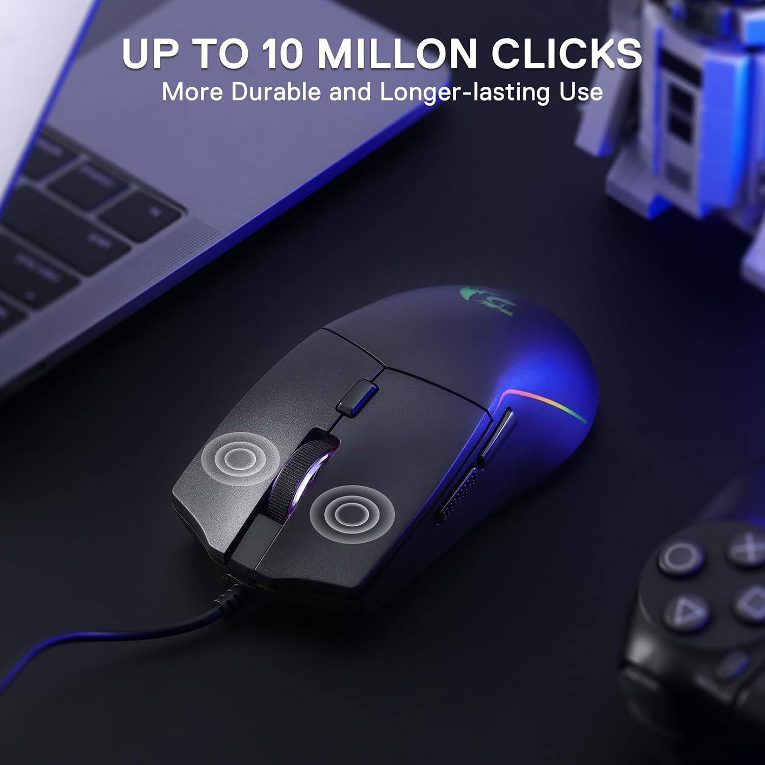 UP TO 10 MILLION CLICKS  
More Durable and Longer-lasting Use