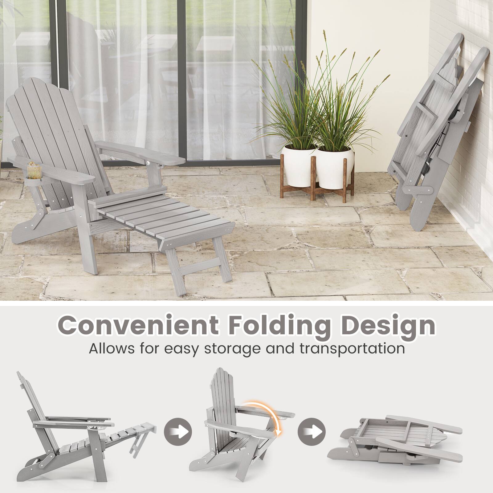 Convenient Folding Design
Allows for easy storage and transportation