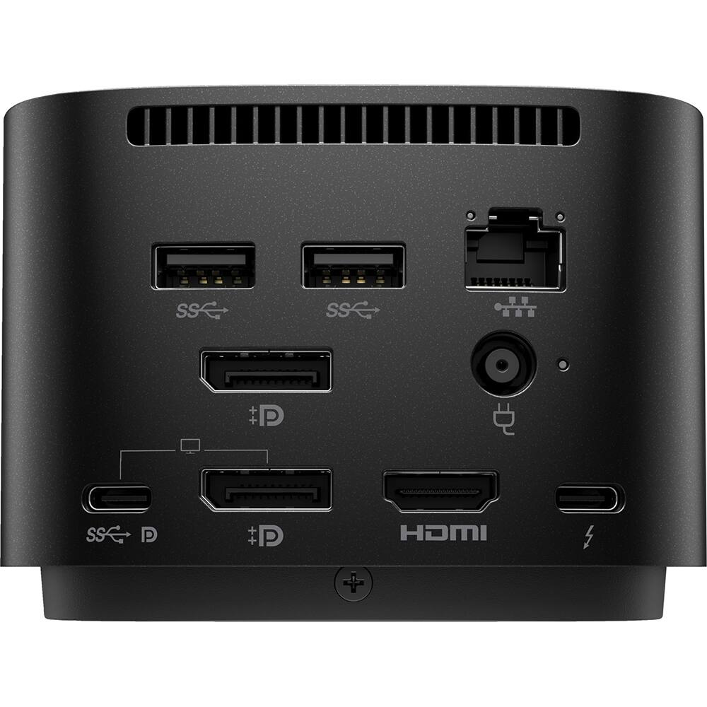 Alt View 1. HP - Thunderbolt 280W G4 Dock with Combo Cable 4J0G4AA#ABA.