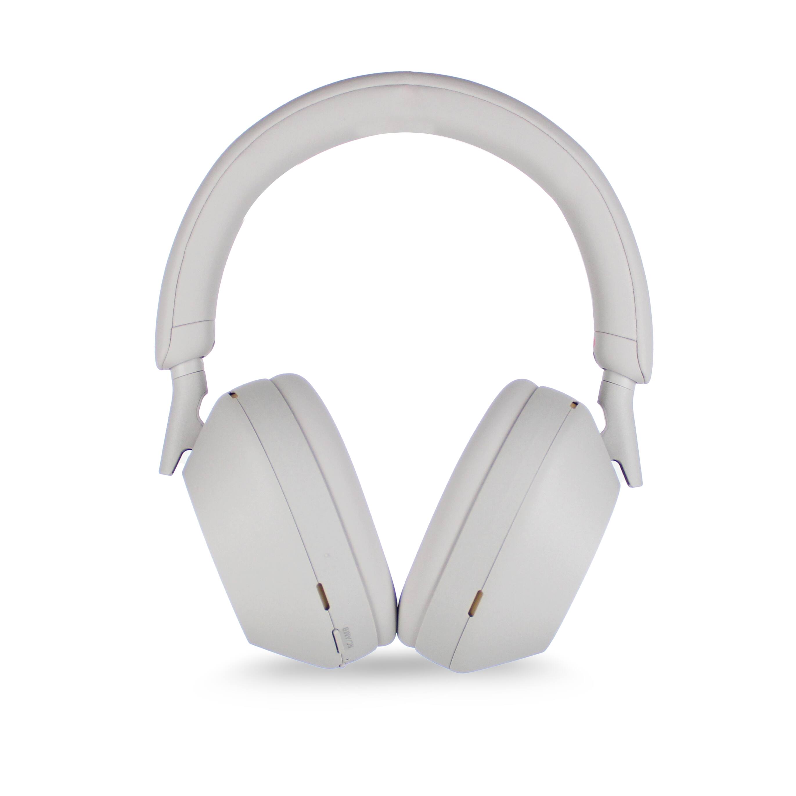 Front. Sony - Sony WH-1000XM5 Noise-Canceling Wireless Over-Ear Headphones (Silver) (International Version) - Silver.