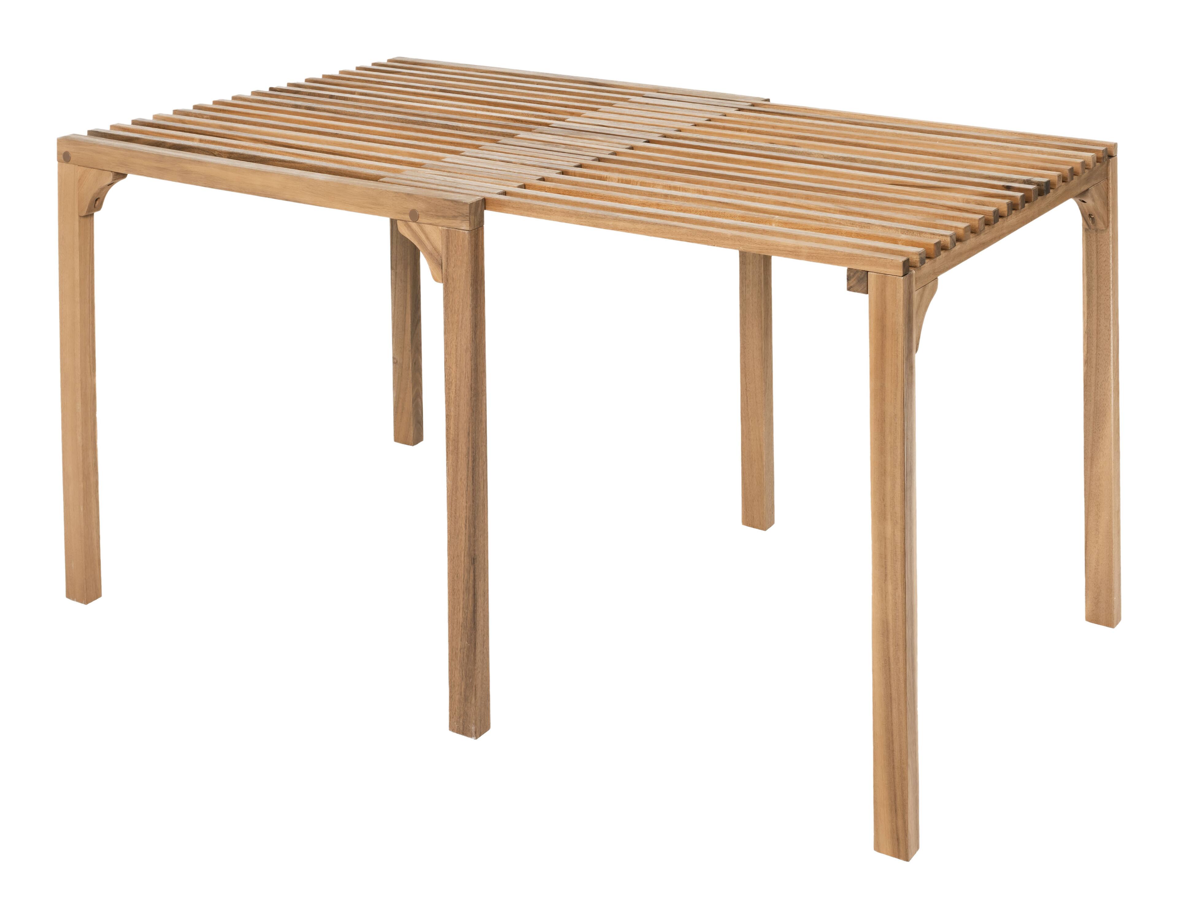 Front. Hivvago - Riviera Extendable Dining Table Natural - Natural.
