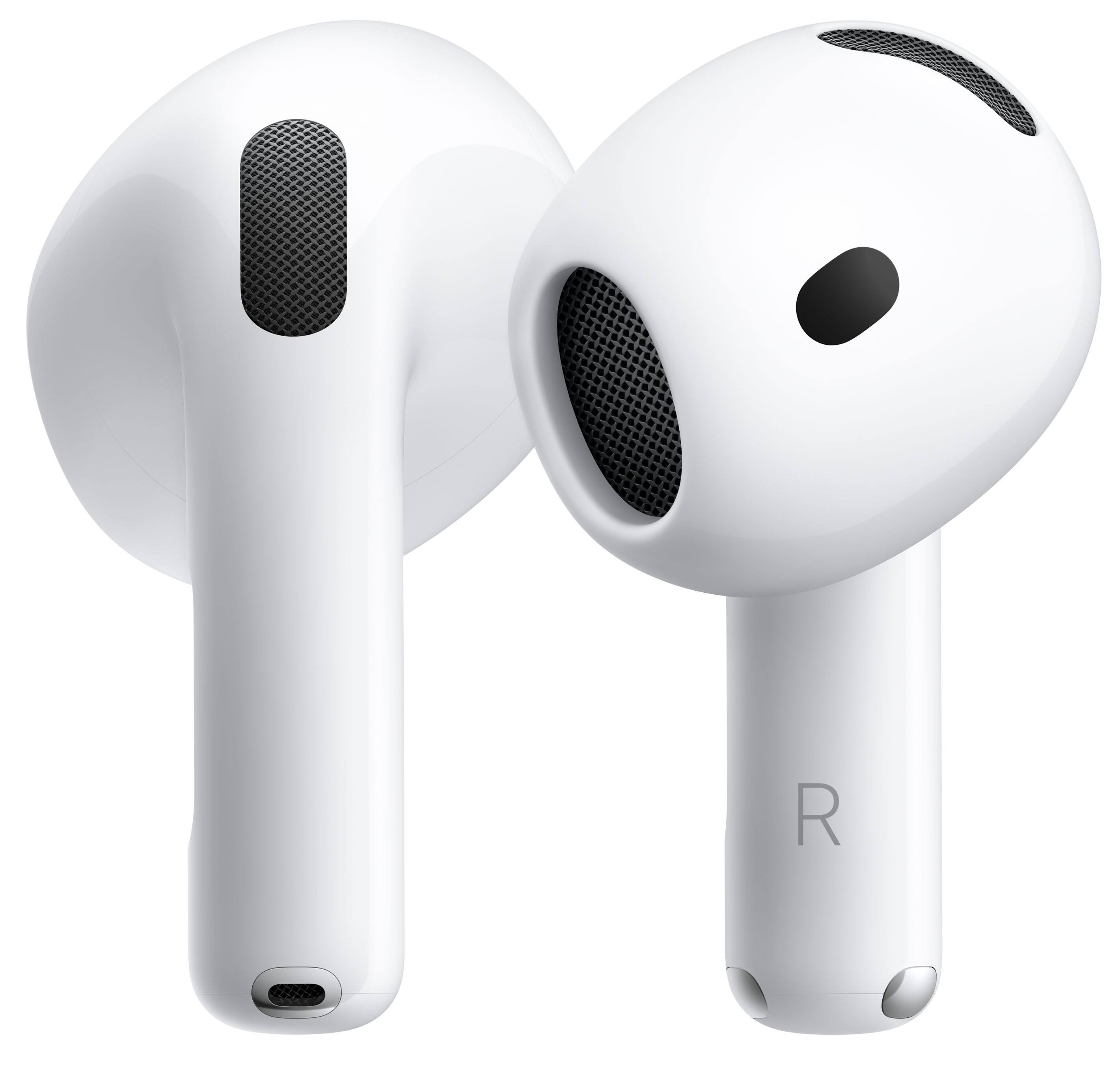 Front. Apple - AirPods 5 True Wireless Active Noise Cancelling Earbuds with Wireless Charging Case - White.