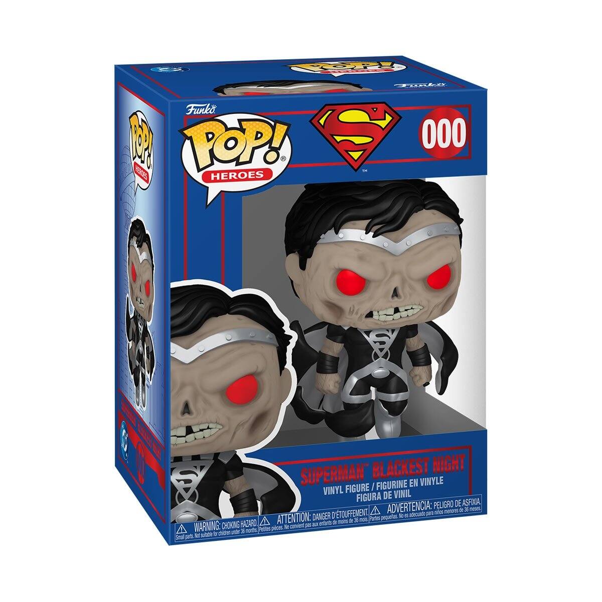 Funko POP! Heroes  
000  
Superman: Blackest Night  
Vinyl Figure / Figurine en Vinyle / Figura de Vinil  

WARNING: CHOKING HAZARD - Small parts. Not for children under 3 years.  
ADVERTENCIA: PEQUEÑOS PIEZAS. PELIGRO DE ASFIXIA. No es para niños menores de 3 años.  
ATTENTION: PELIGRE DE TOUTEMENT. Monores de 3 ans.