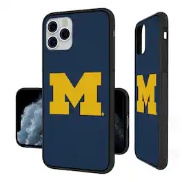 Keyscaper - NCAA - Michigan Wolverines iPhone Solid Design Bump Case - 14 - Multicolor