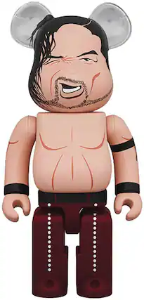 Front. PopMarket - Medicom - WWE - Shinsuke Nakamura 400% Bearbrick - Collectibles - Multicolor.