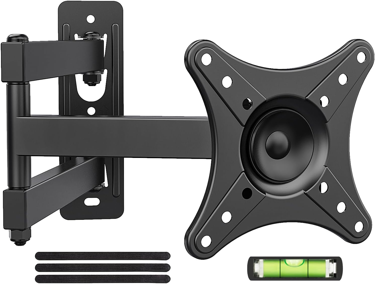 Front. FINEAK - Full Motion TV Wall Mount Corner Bracket for 13-32 inch TVs - Black.
