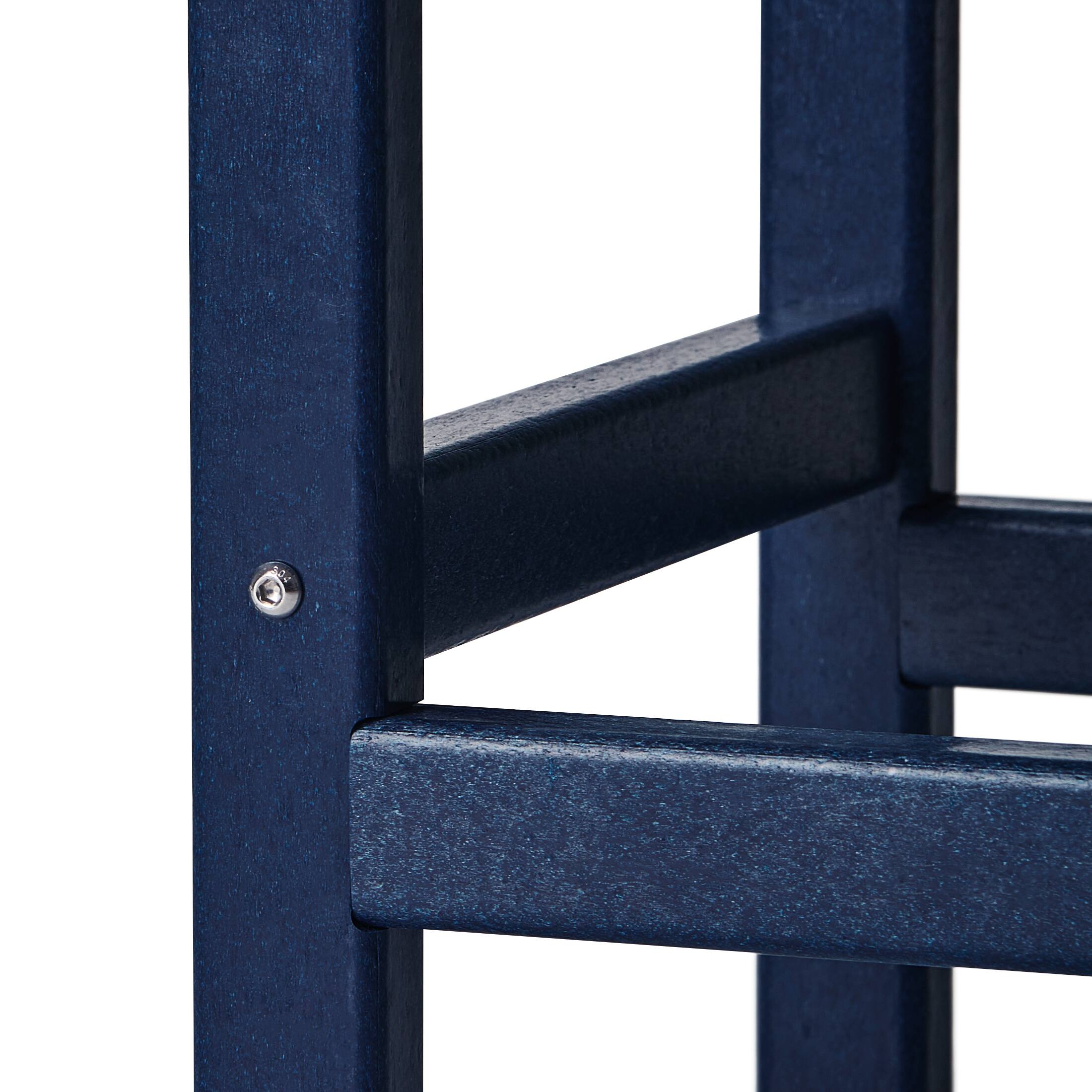 Alt View 5. WestinTrends - WestinTrends Malibu 14" square outdoor Side table for Adirondack chair - Navy Blue.