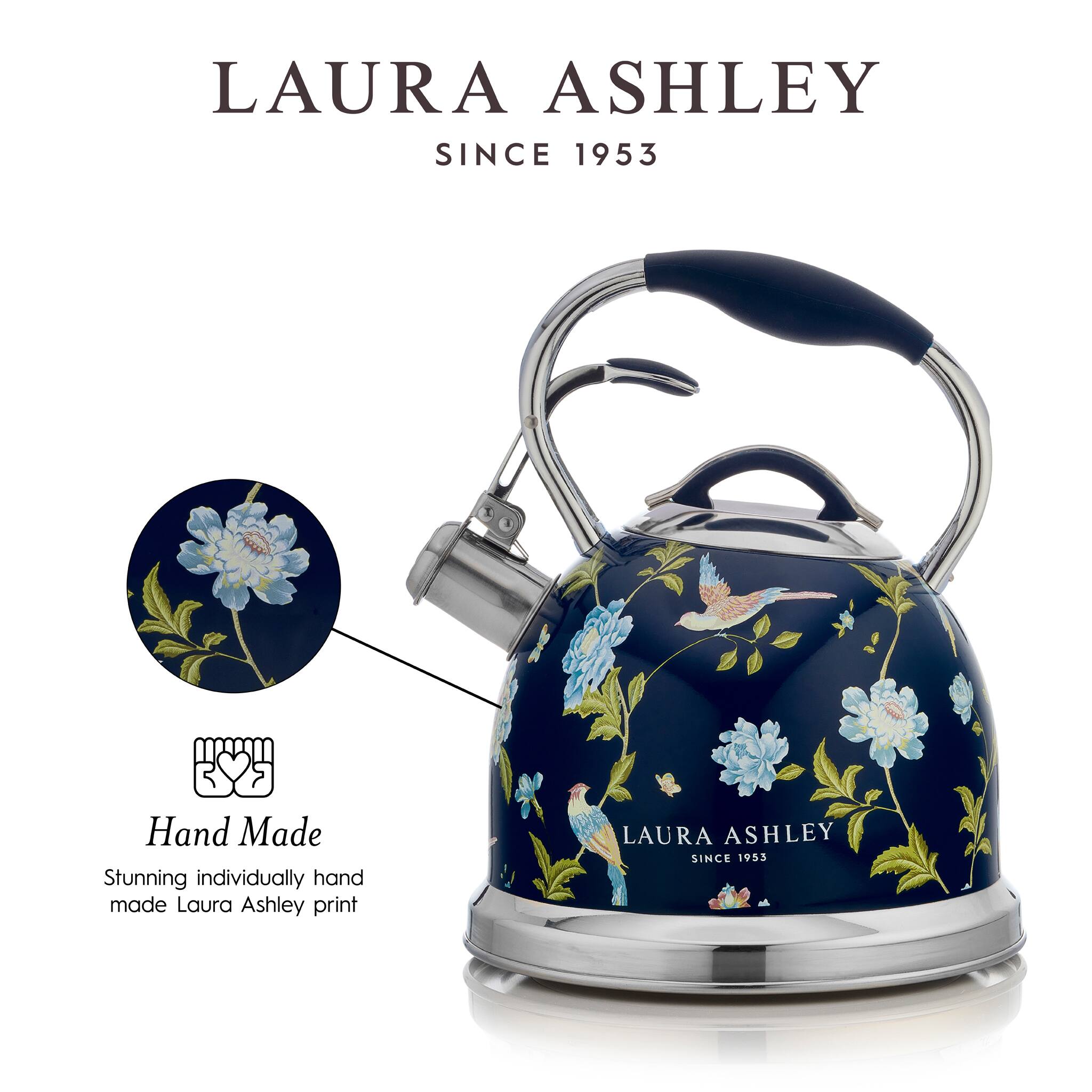 LAURA ASHLEY  
SINCE 1953  

Hand Made  
Stunning individually hand made Laura Ashley print