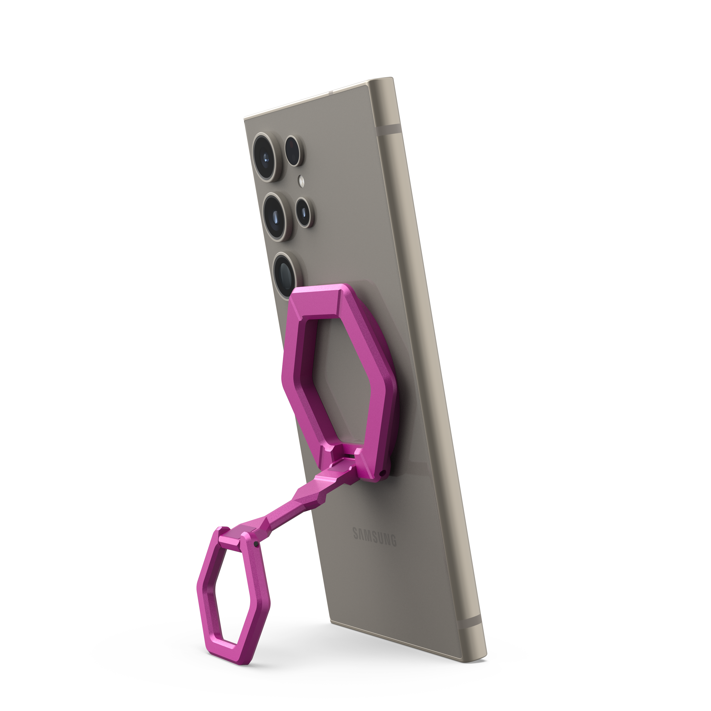 Alt View 11. UAG - Magnetic Ring Stand - Orchid Pink.