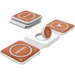 Keyscaper - Texas Longhorns 3-in-1 Foldable Charger - White