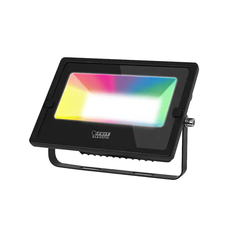 Fet R30 FEIT ELECTRIC Feit Black Battery Operated 30 W LED Flood Light 1 pk ...