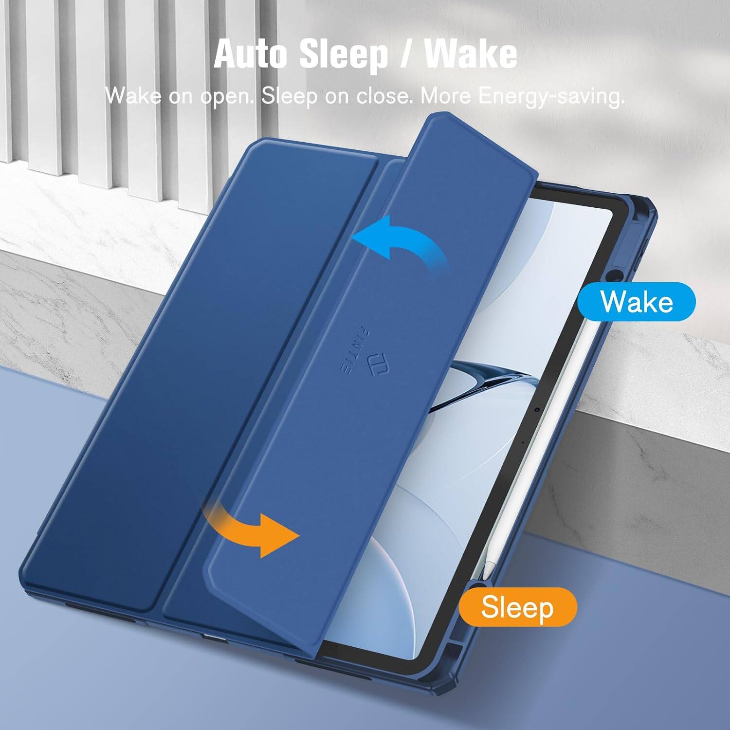 Auto Sleep / Wake  
Wake on open. Sleep on close. More Energy-saving.