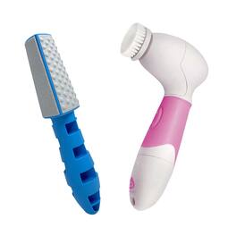 Pursonic - Advanced Facial and Body Cleansing Brush + 3 In 1 Callus Remover Bundle - Multicolor