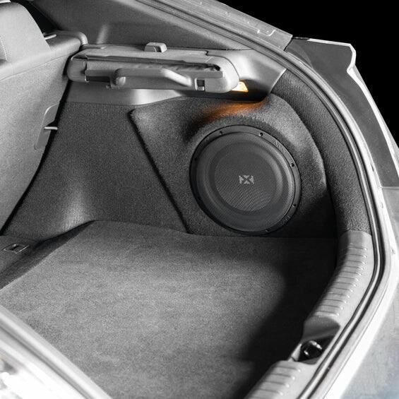 Back. NVX - BOOST Box Custom Fit 10" 350W RMS Loaded Sealed Subwoofer Enclosure for 2017-2021 Honda Civic and Civic Type R - Black.