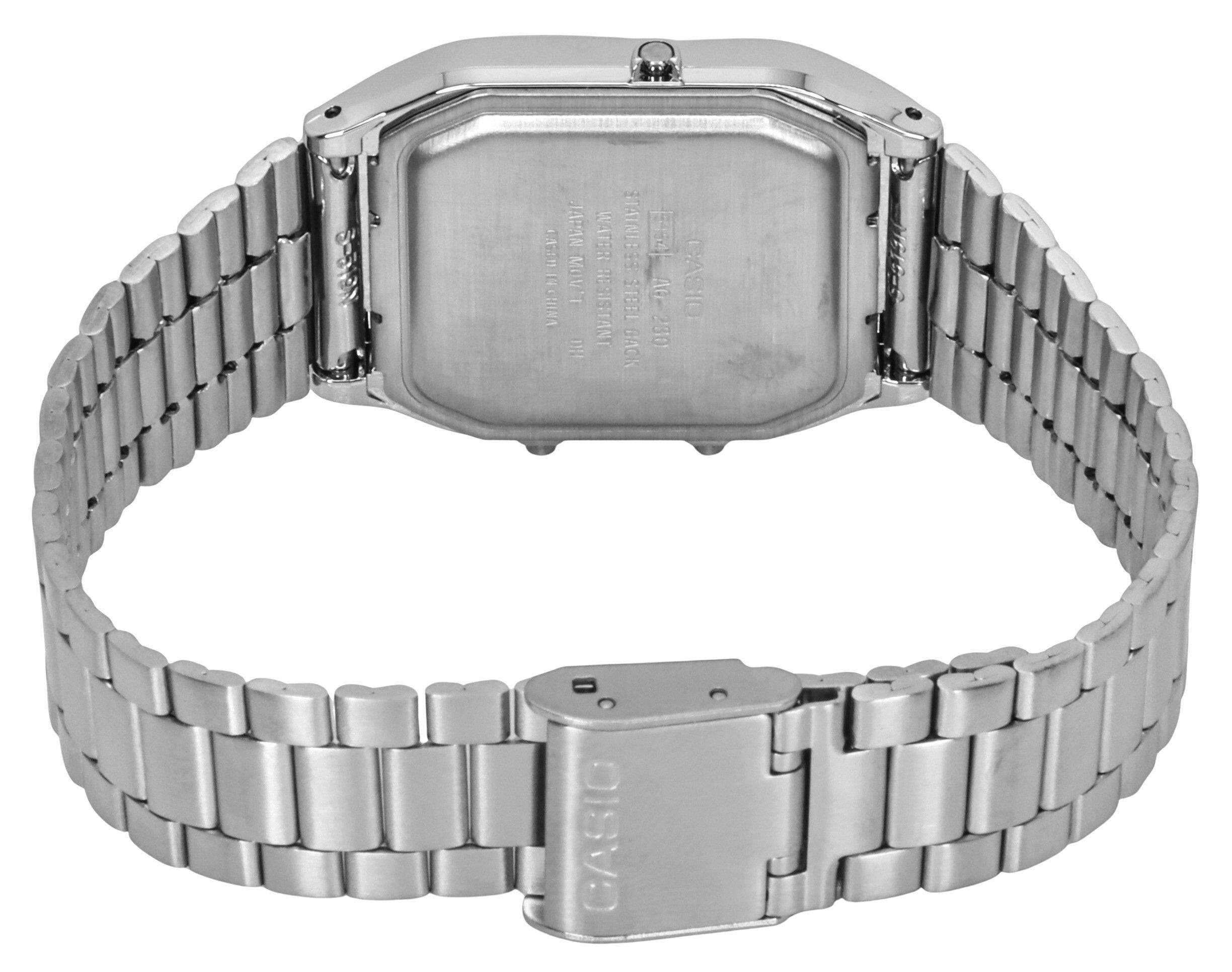 Casio Vintage Dual Time Alarm Quartz Analog Digital AQ 230A 7DMQ