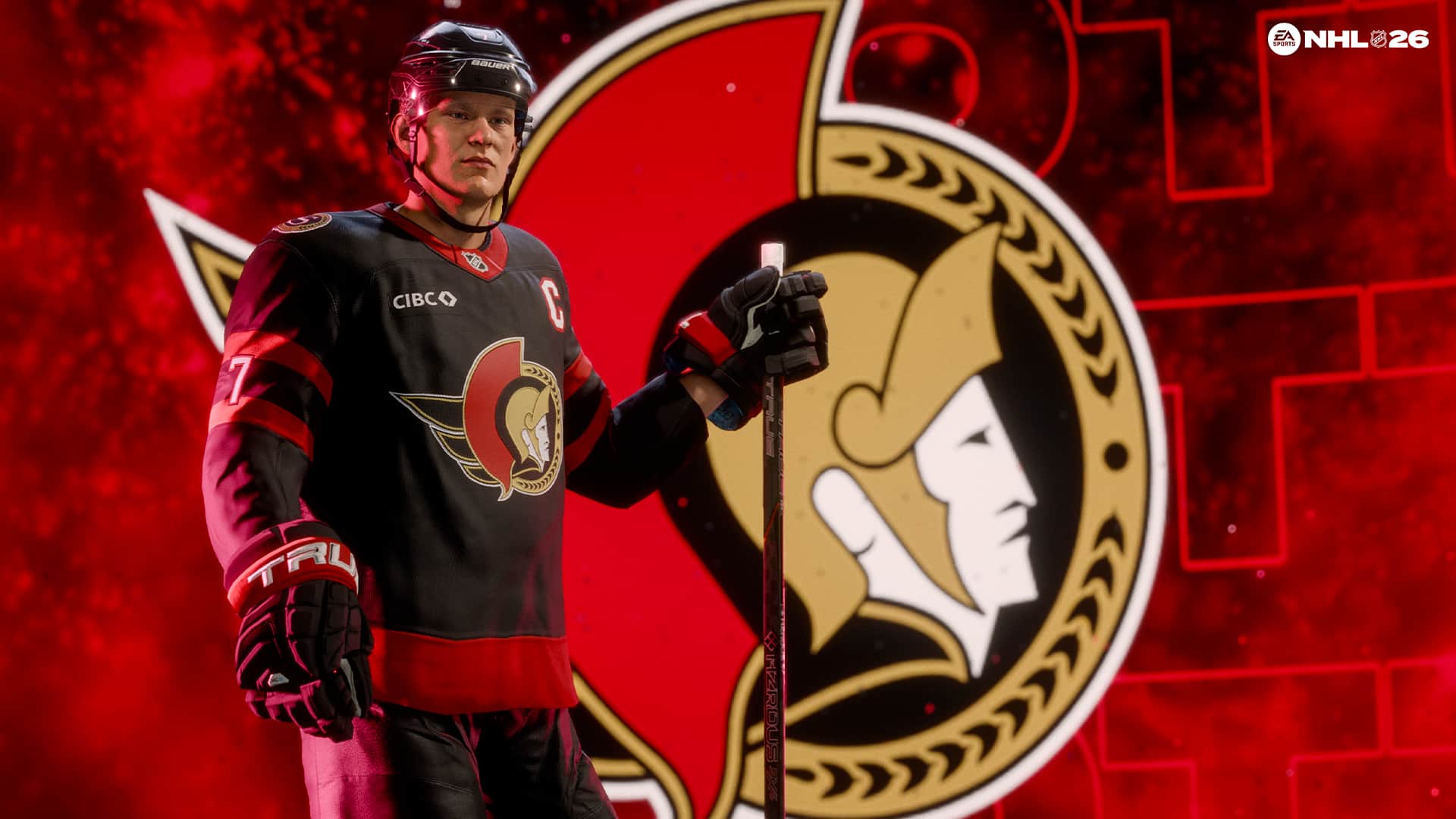 The corrected text is: "Alert EA NHL 26 Spuris U CIBC 7 TRU AP < TARDCCU SEAE."