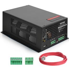VEVOR - CO2 Laser Power Supply, 150W, Power Supply for 150W Laser Tube, Constant Current Protection, Open Circuit Protection - Black