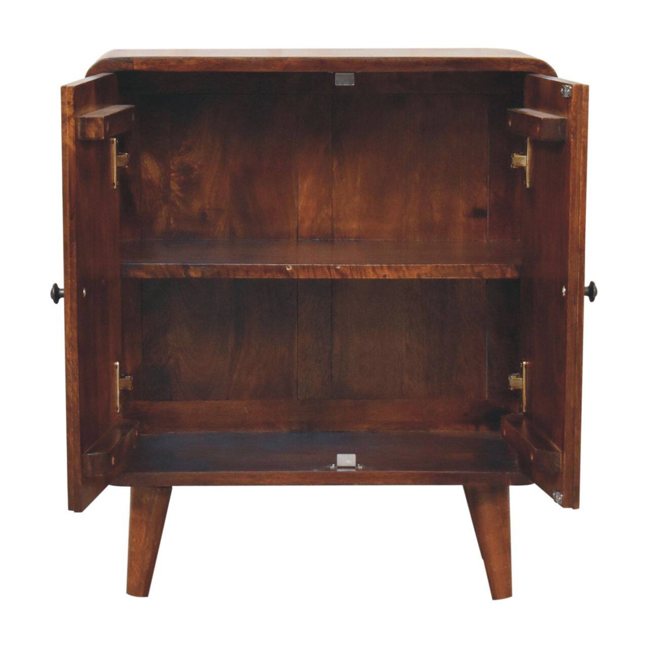 Alt View 3. Artisan Furniture - Artisan Furniture Solid Wood Mini Classic Chestnut Cabinet - Chestnut.