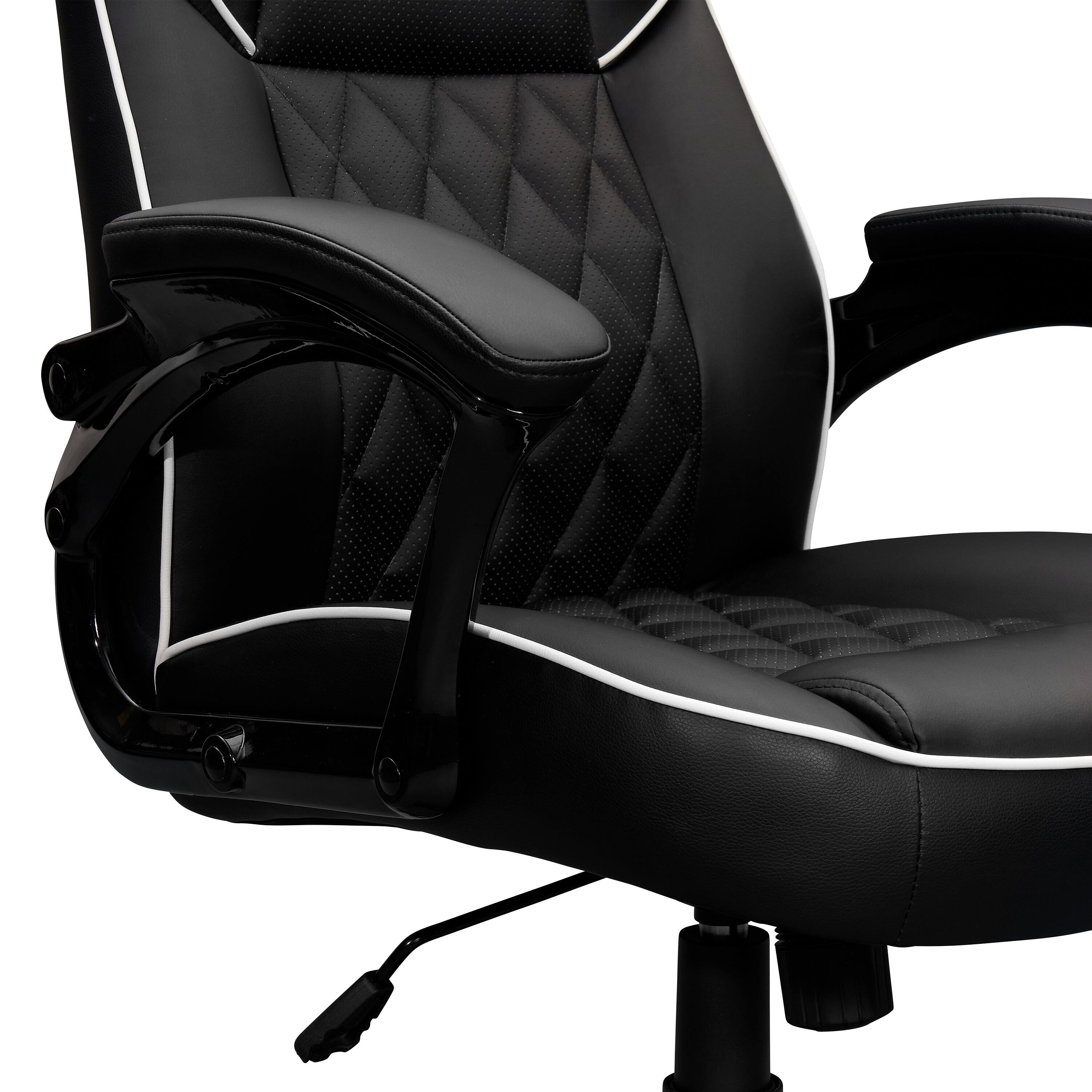 Alt View 2. Forest'nSky - High-Back Executive Sport Race Office Chair, Black Ergonomic Racing Style - Black.