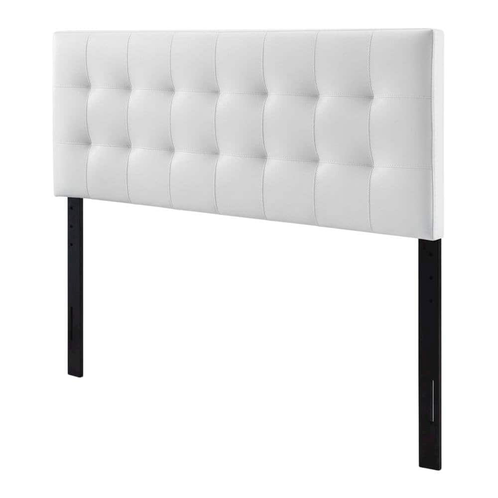 FurniFact - Upholstered Vinyl Full Headboard with Smooth Finish and Durable Design - White price history on PriceWatchPro