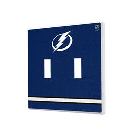 Keyscaper - Tampa Bay Lightning Double Toggle Lightswitch Plate - Multicolor