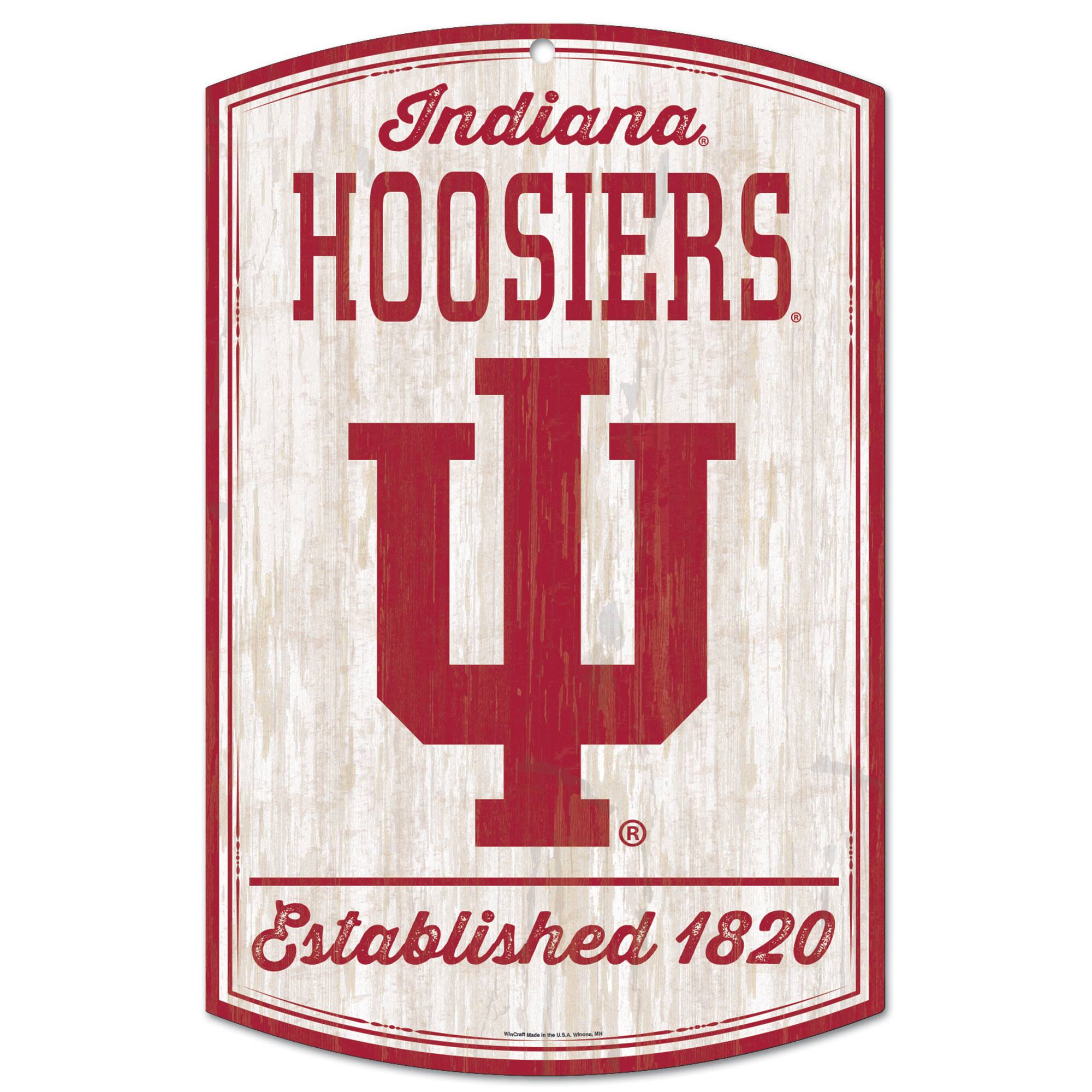 Indiana Hoosiers 11'' x 17'' Retro Decorative Sign