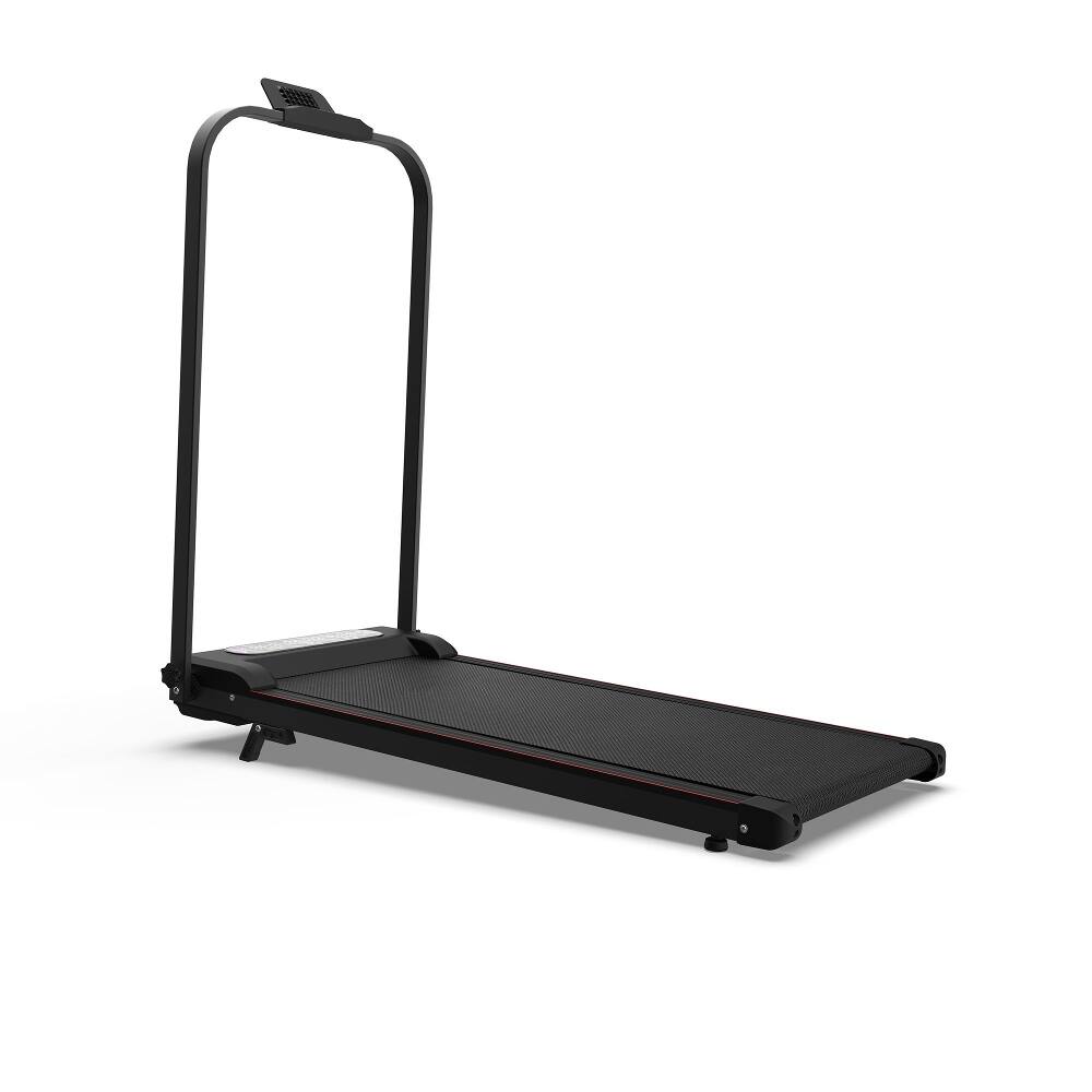 Alt View 10. Loheer - Loheer Foldable Under Desk Treadmill with Incline, Walking Pad with Handlebar and Remote for Home Office - Black.