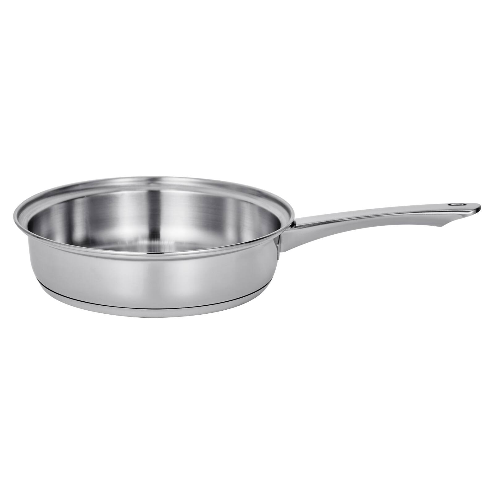 Alt View 5. VEVOR - Egg Poacher Pan, 4-Cup Poached Egg Maker, Stainless Steel Poaching Pan and Frying Skillet, with 4 Nonsitck Detachable - Silver.