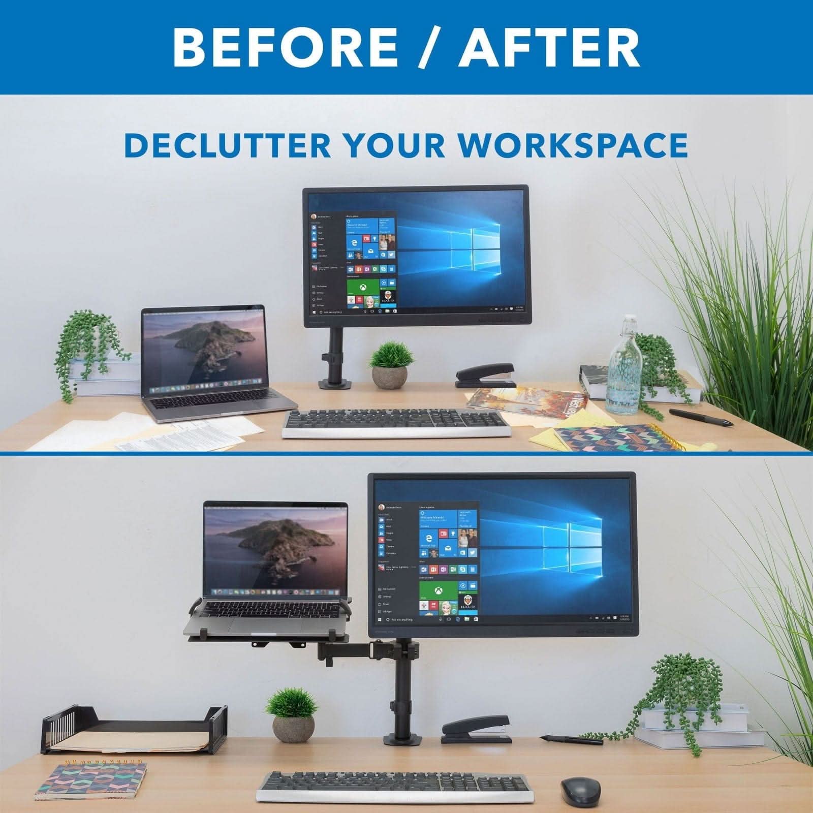 BEFORE / AFTER  
DECLUTTER YOUR WORKSPACE