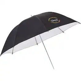 Glow - 40" White Umbrella with Black Back