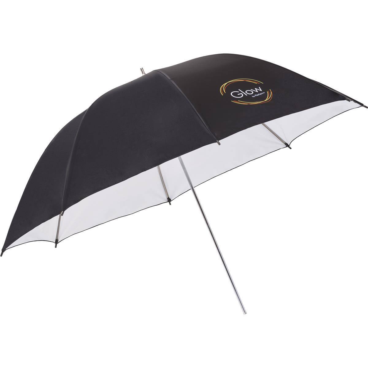 Glow - 40" White Umbrella with Black Back