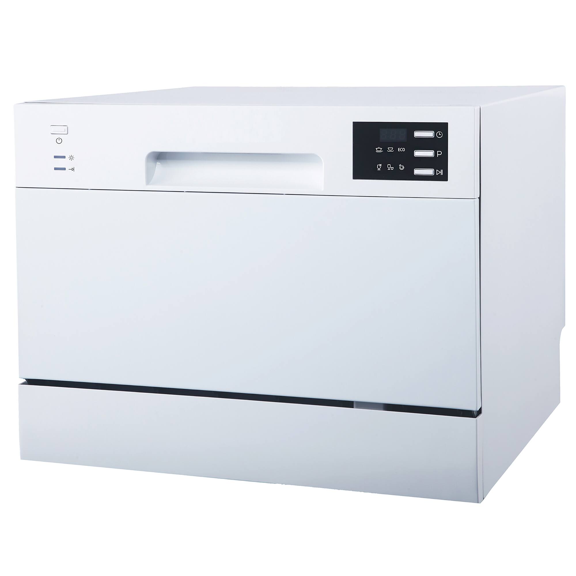 Alt View 5. SPT - 21 in. White Portable Countertop 120-Volt Dishwasher with 6 Cycles with 6 Place Settings Capacity - White.
