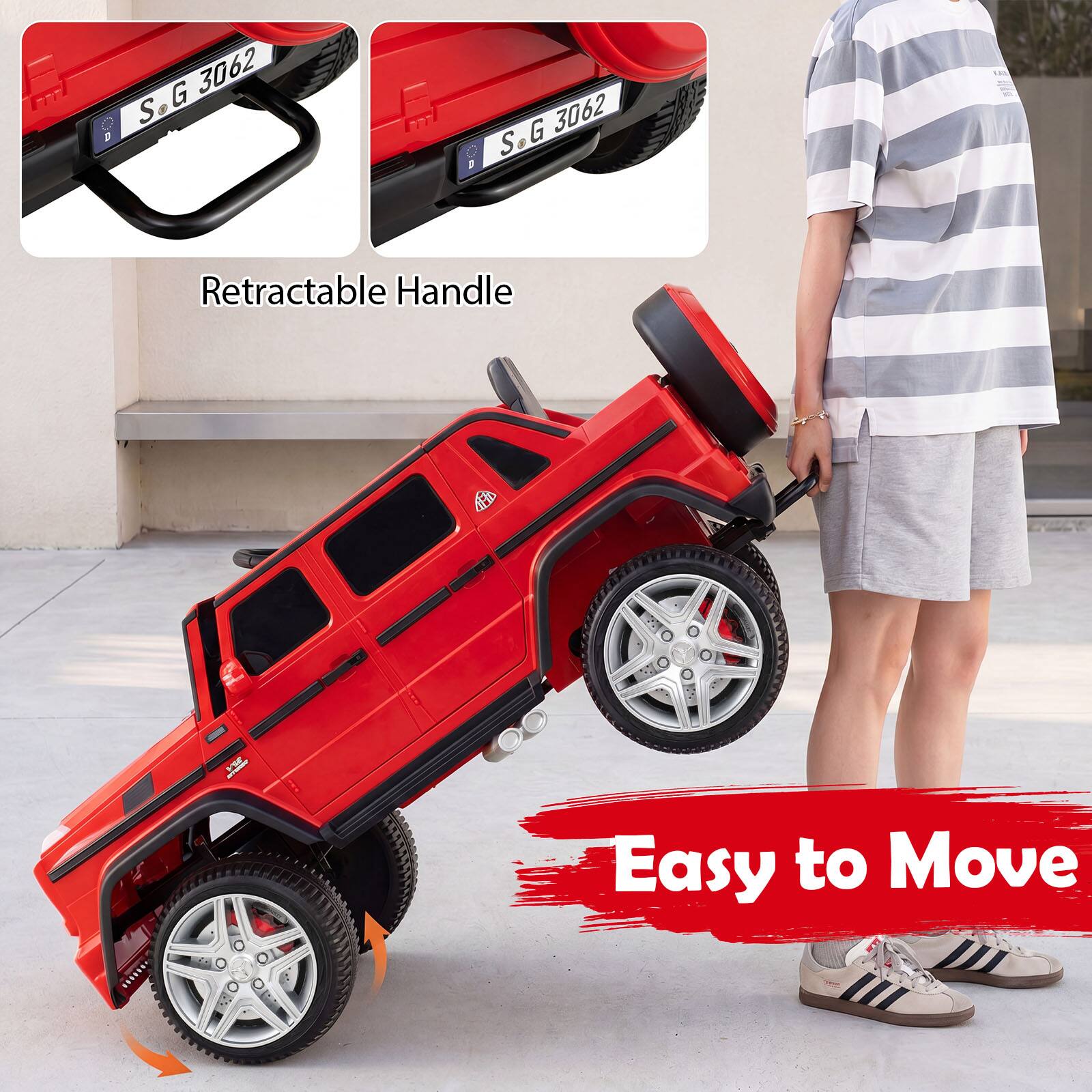 G 3062 S.G, F7 D G 3062 S Retractable Handle, Easy to Move
