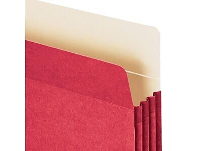 Alt View 3. Smead - File Pocket, 3.5" Expansion, Legal Size, Red - Red.