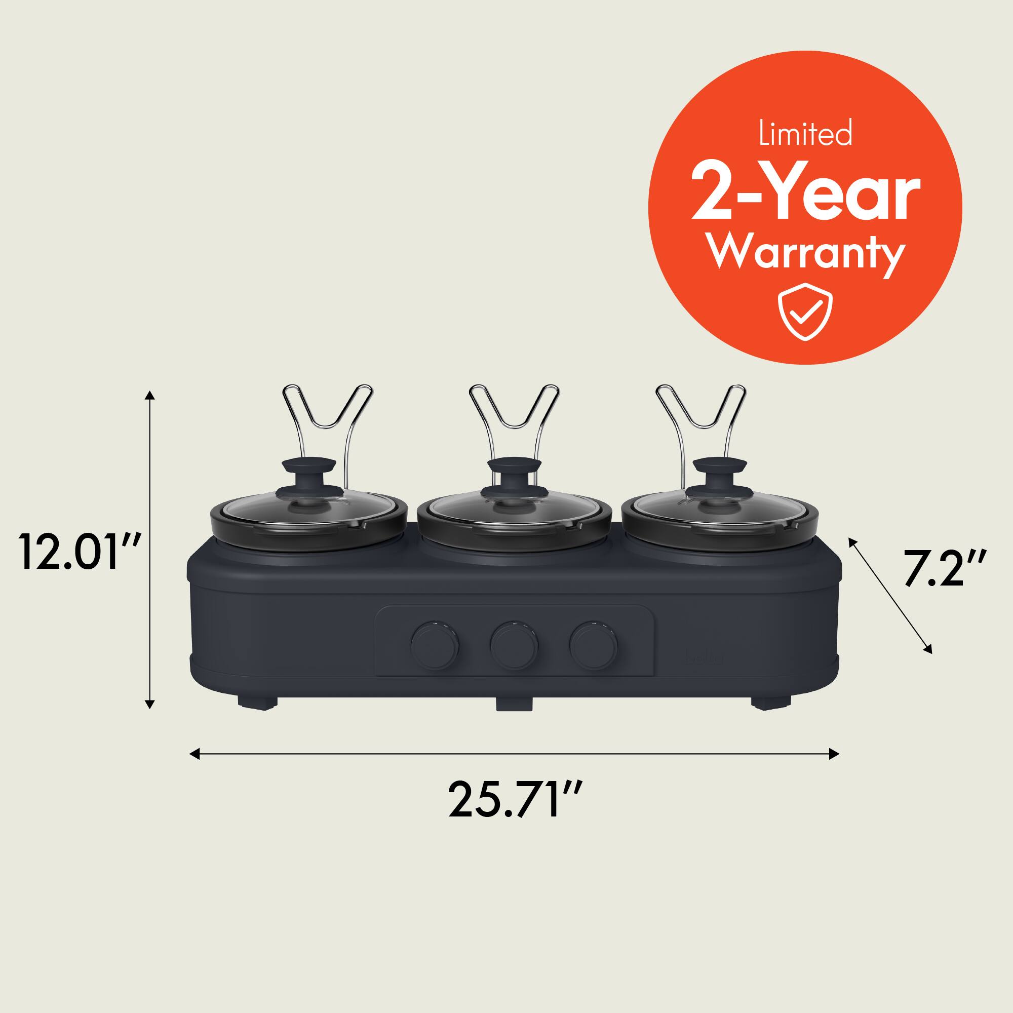 Limited 2-Year Warranty

12.01"
7.2"
25.71"