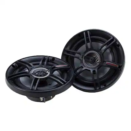 Front. Crunch - Crunch 300 Watts 6.5-Inch 3-Way 4 Ohms Steel Basket CS Speakers, Black | CS-653 - Black.