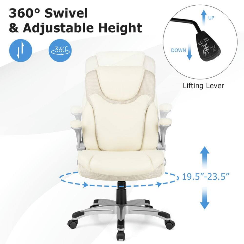 360° Swivel & Adjustable Height

Lifting Lever

19.5" - 23.5"
