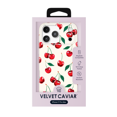 Velvet Caviar - MagSafe Case for Apple iPhone 17 Pro Max - Mon Cheri Cherry Velvet Caviar - MagSafe Case for Apple iPhone 17 Pro Max - Mon Cheri Cherry