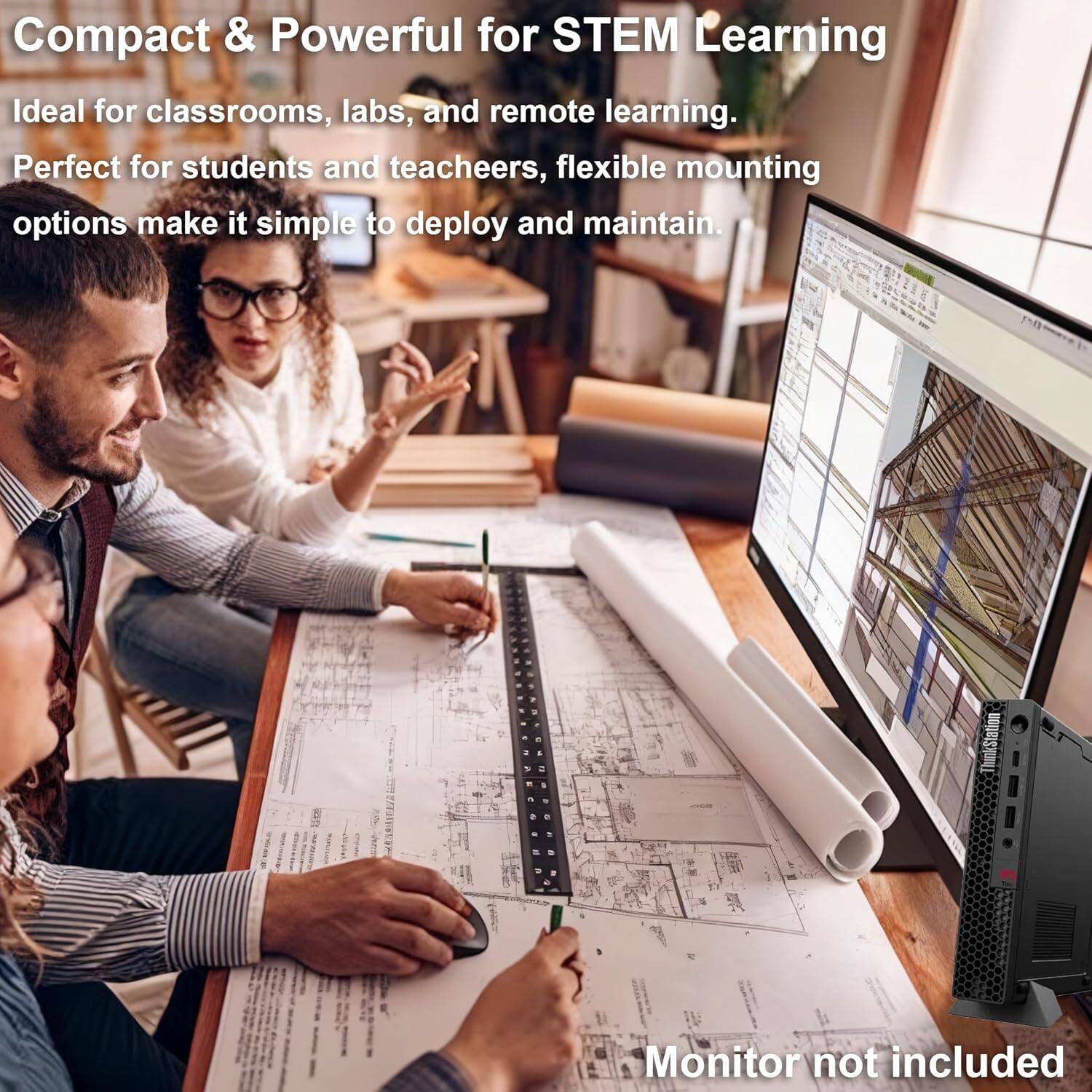 Compact & Powerful for STEM Learning

Ideal for classrooms, labs, and remote learning. Perfect for students and teachers, flexible mounting options make it simple to deploy and maintain.

Monitor not included
