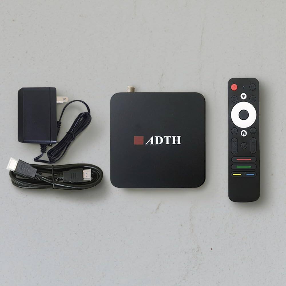 Left. ADTH - NextGen TV Box Gen 2, ATSC 3.0/1.0 Digital Tuner and Receiver - Black.