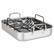 Alt View 12. Viking - 3-Ply Stainless Steel Roasting Pan with Rack and Bonus Thermometer - Silver.