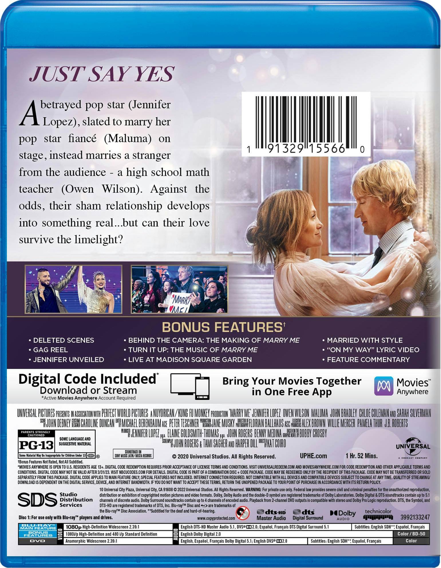 Back. Marry Me (with DVD) [Blu-ray].