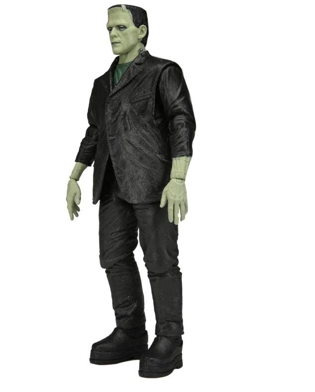 Alt View 1. NECA - Universal Monsters - 7” Scale Action Figure - Retro (Glow in The Dark) Frankenstein - Green.