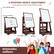 4-Position Height Adjustment: You can adjust the easel to fit kids of different heights. 34.5"-48.5"/89-125cm, 27.5"-42"/71-107cm. Drawing Board Size: 27in X 19.5in, 18.5"/48cm, 18" "/47cm. Suitable for children aged 3 years+.