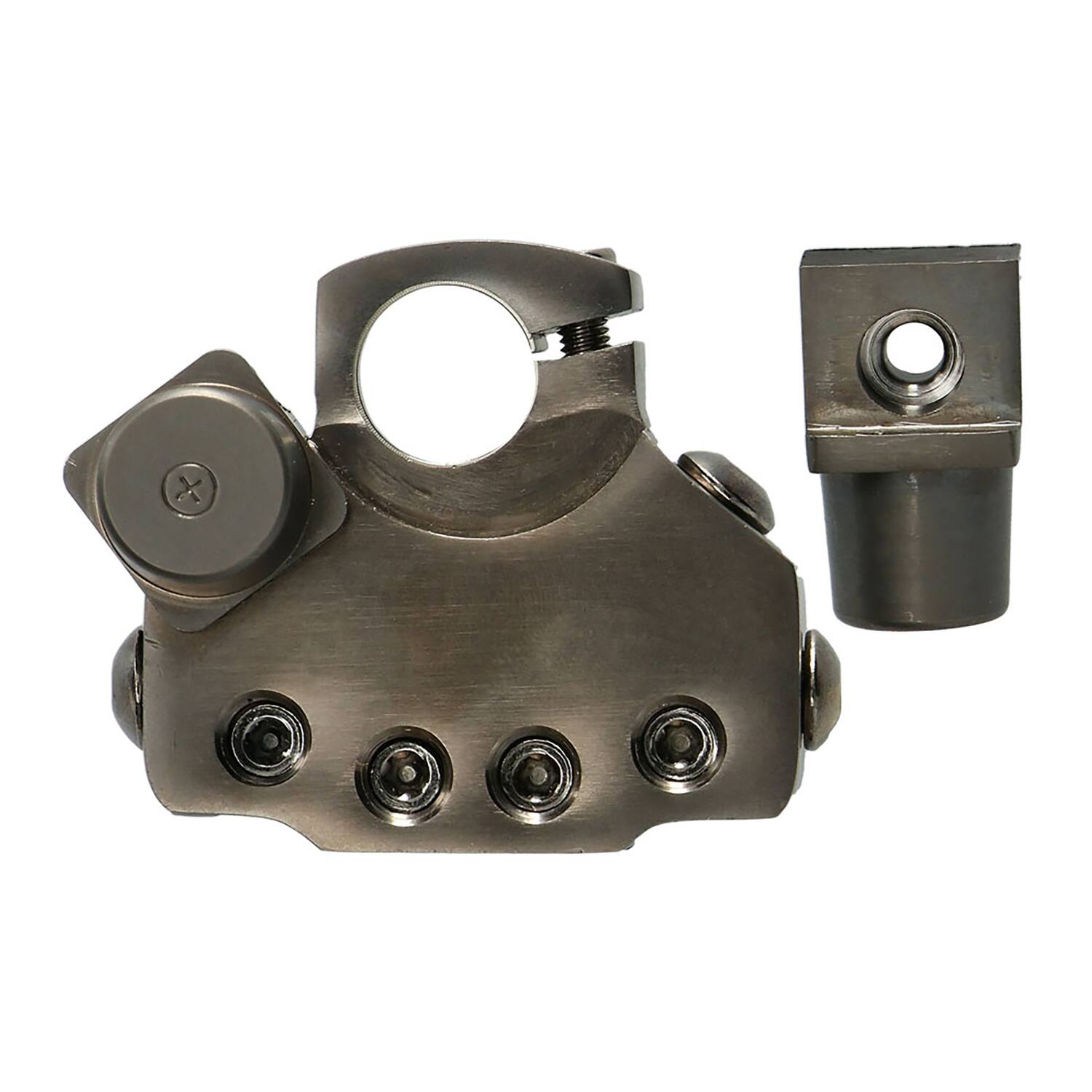 Angle. T-Spec - 1/0 to 10-AWG 8-Position Battery Terminal VBTPN - Black Nickel.