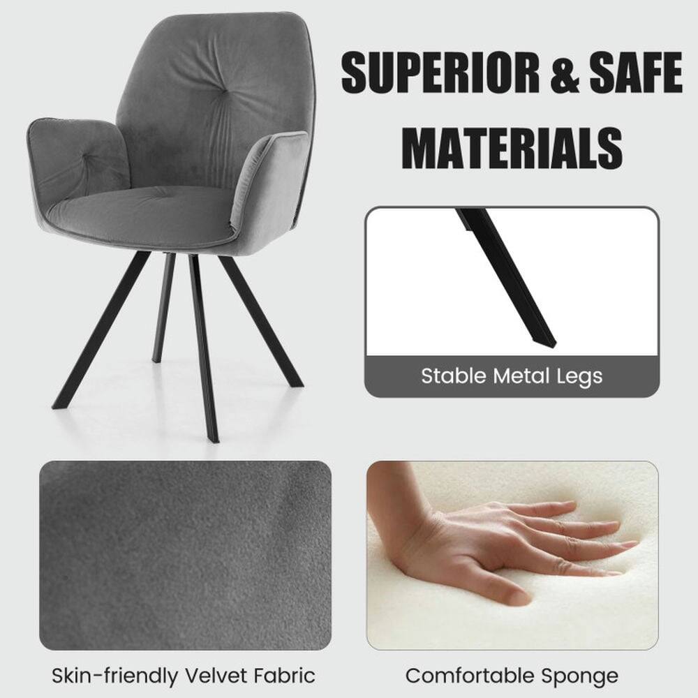 SUPERIOR & SAFE MATERIALS

- Stable Metal Legs
- Skin-friendly Velvet Fabric
- Comfortable Sponge