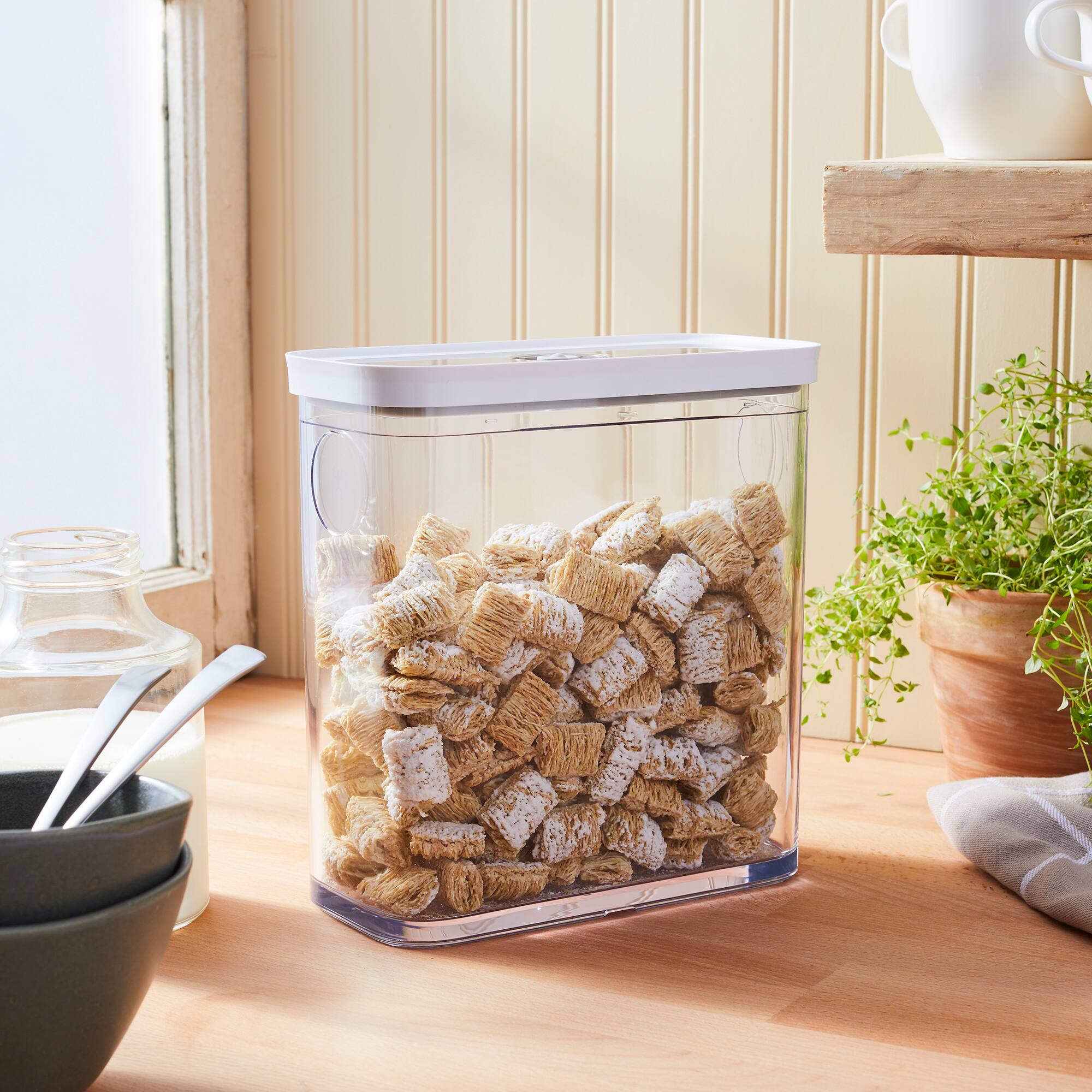 Alt View 1. ZWILLING - ZWILLING Fresh & Save Cube Box, Plastic, Airtight Dry Food Storage Container, Medium X-Tall Cube, 3M Container, 3-qt - Clear.