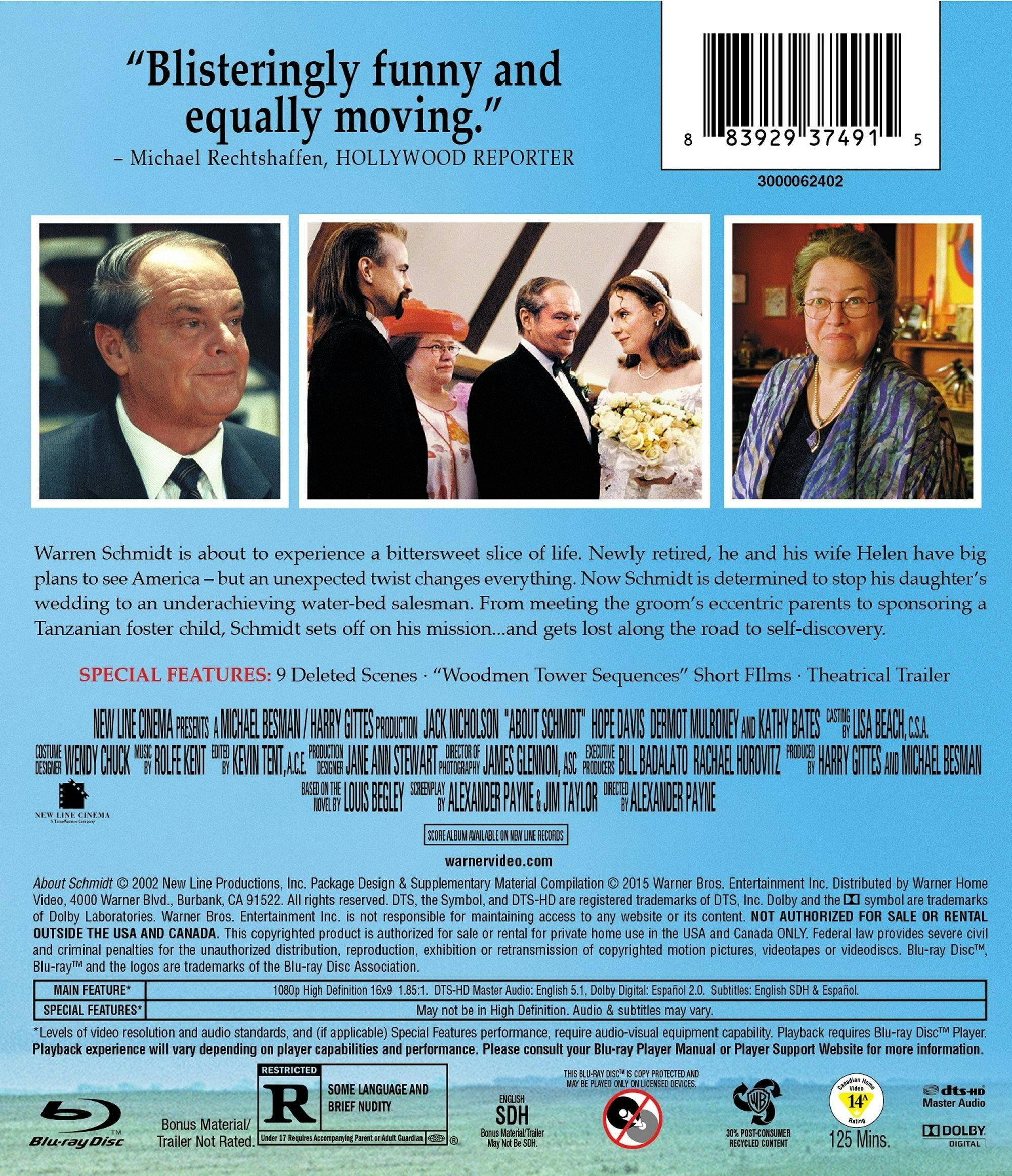 Back. About Schmidt [Blu-ray].